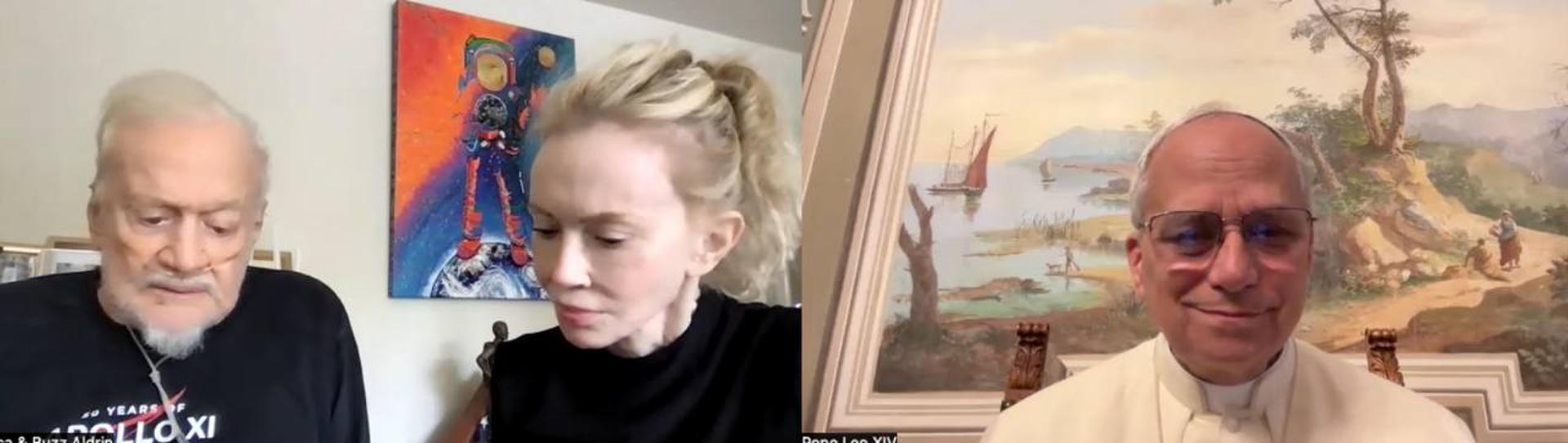 El papa León XIV conversó con Aldrin, uno de los tres hombres que pisaron la luna por primera vez