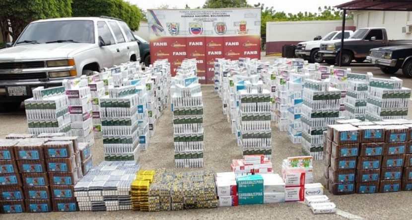Fanb detuvo a extranjero por presunto contrabando de medicamentos y cigarrillos en Zulia