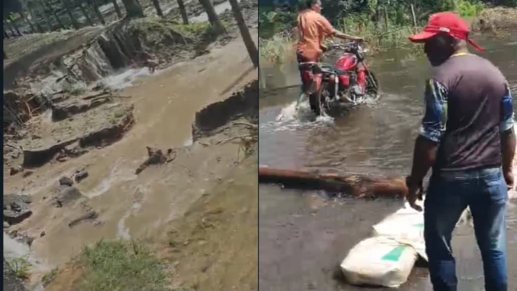 Cerrado el paso entre Guárico y Apure por socavón que amenaza con tragarse la carretera (VIDEOS)