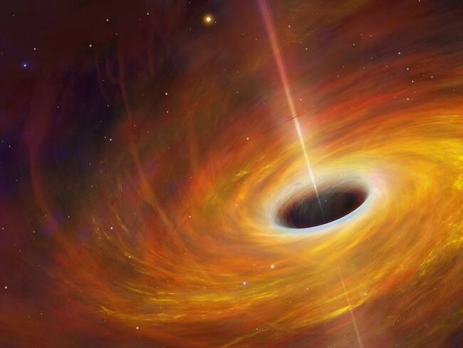 La Nasa detectó un tipo raro de agujero negro que se traga una estrella