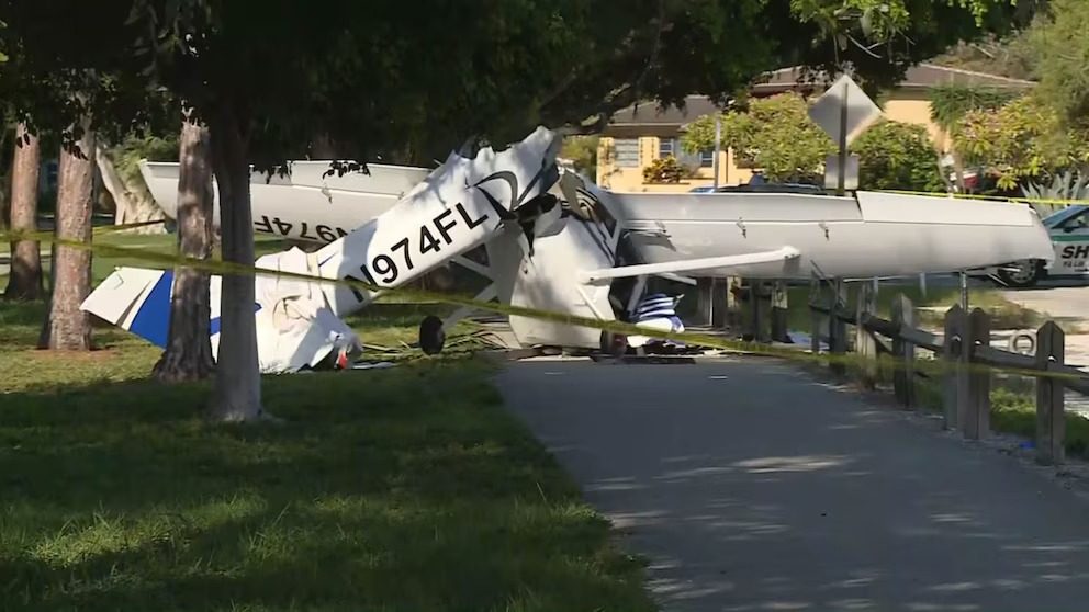 Avioneta se estrelló contra un vehículo en Florida y dejó al menos siete heridos