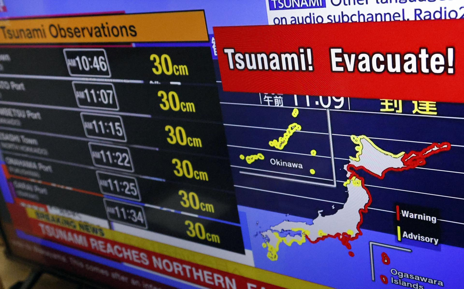 Evacuan a los trabajadores de la central nuclear de Fukushima tras alerta de tsunami