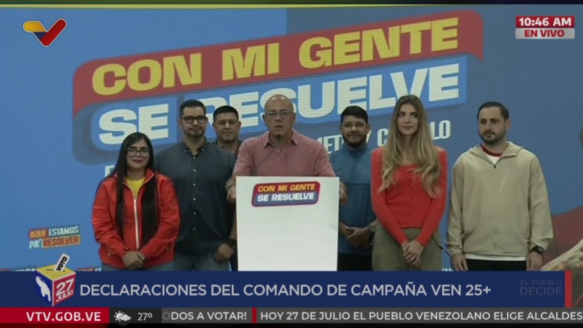 Jorge Rodríguez niega la abstención mientras los centros de votación siguen desolados y militarizados