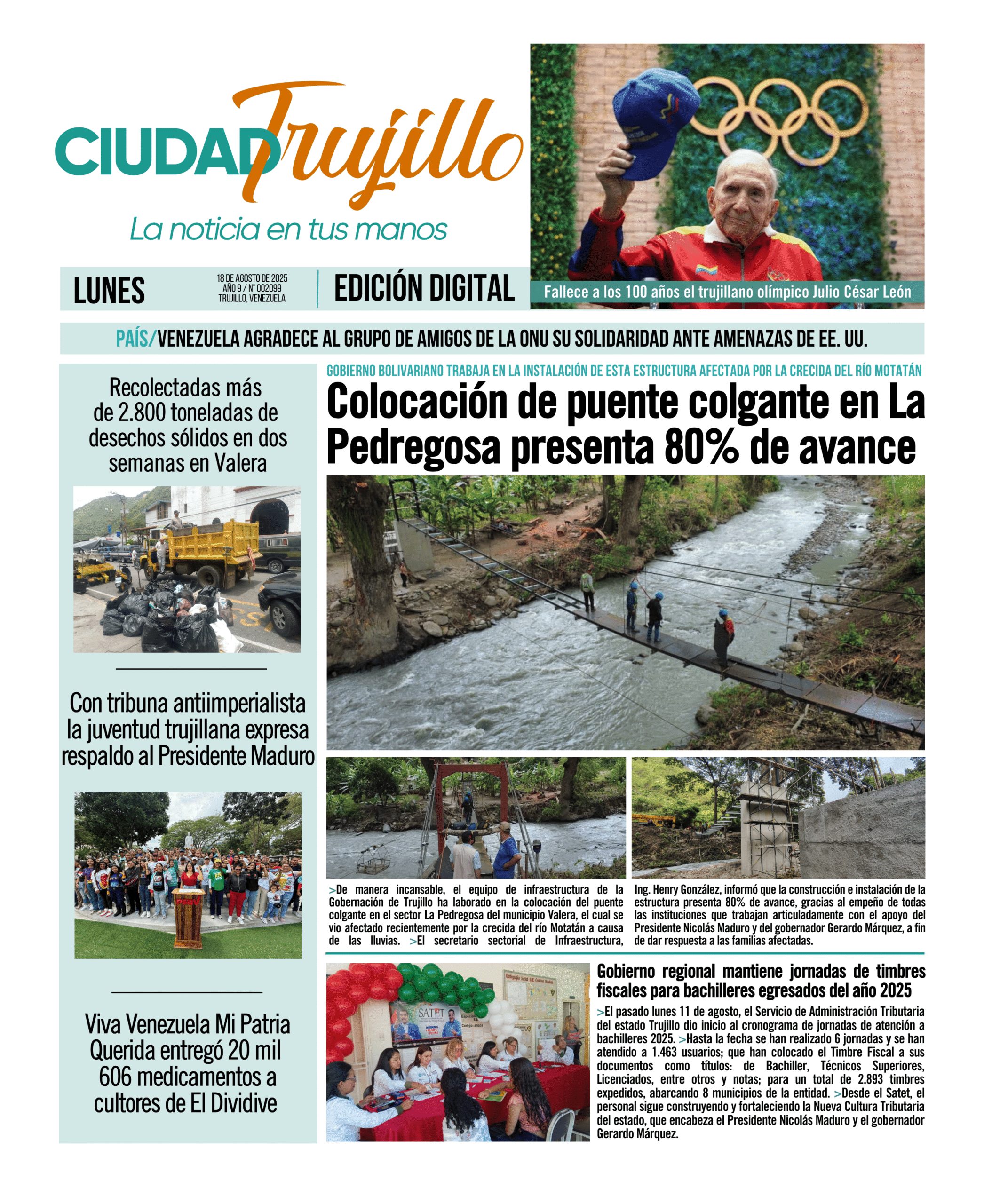 Portadas de este lunes 18 de agosto de 2025
