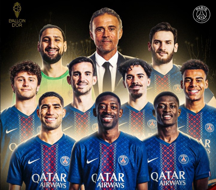El PSG acapara las candidaturas al Balón de Oro con el Barcelona al acecho