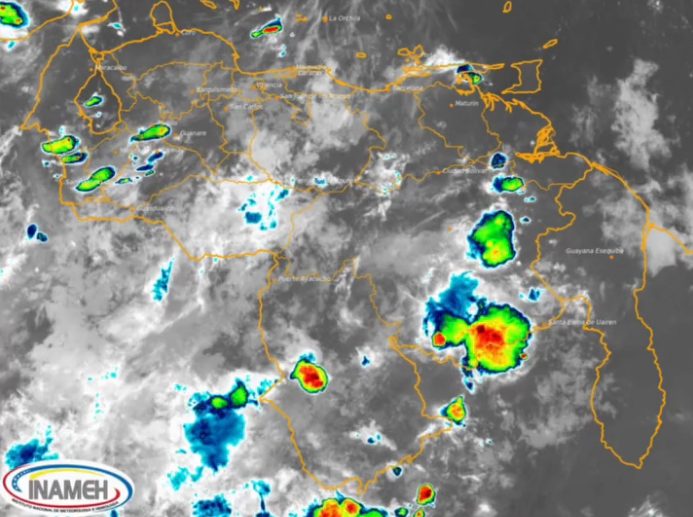Inameh prevé incremento progresivo de la cobertura nubosa y nuevas lluvias este #17Ago