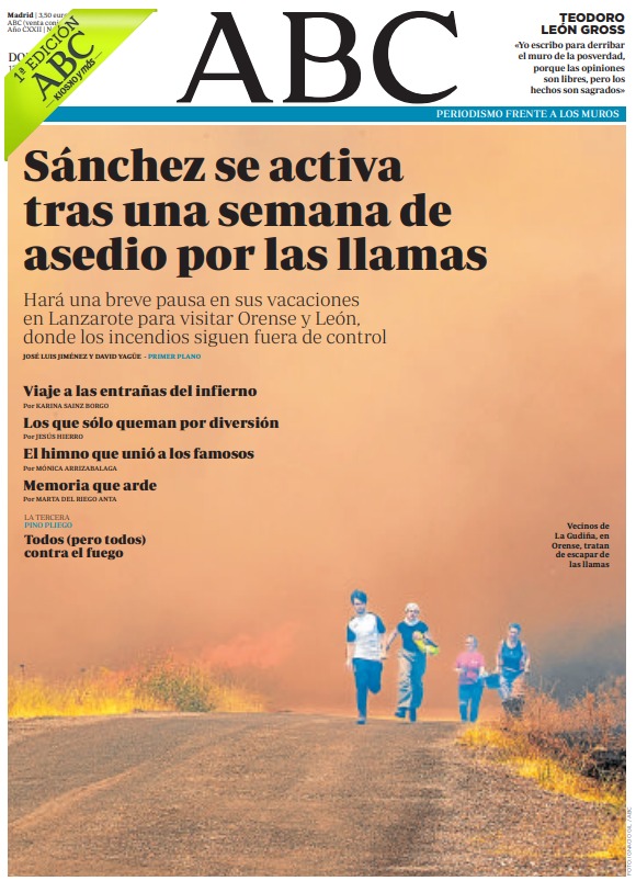 Portadas de la prensa internacional de este domingo 17 de agosto de 2025