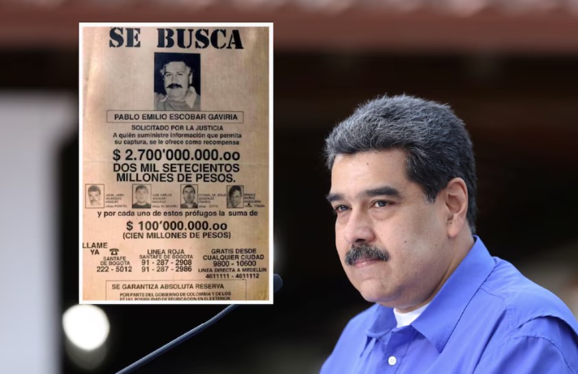Millonaria recompensa por Nicolás Maduro supera en ocho veces la que ofreció EEUU por Pablo Escobar