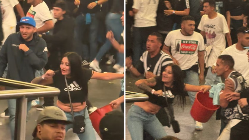 Ella sería la mujer que presuntamente inició el caos dentro del Movistar Arena en Bogotá