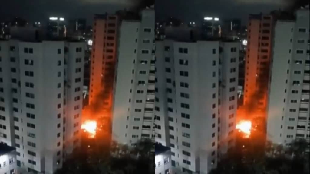 Dos explosiones en taquilla eléctrica dejó a oscuras a conjunto residencial en Bello Monte (VIDEO)