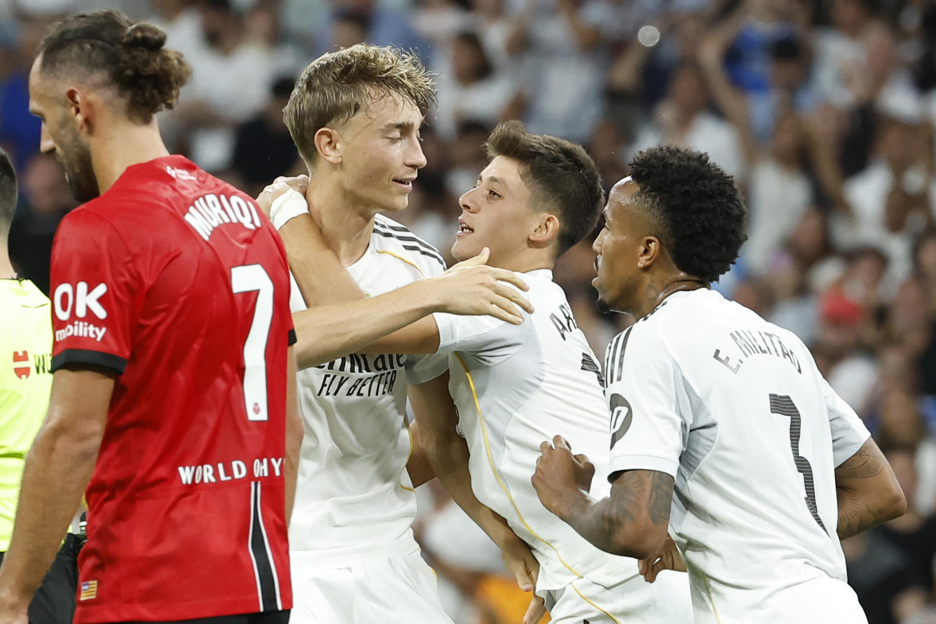 Real Madrid necesitó 73 segundos para remontar al Mallorca y mantener el pleno de victorias