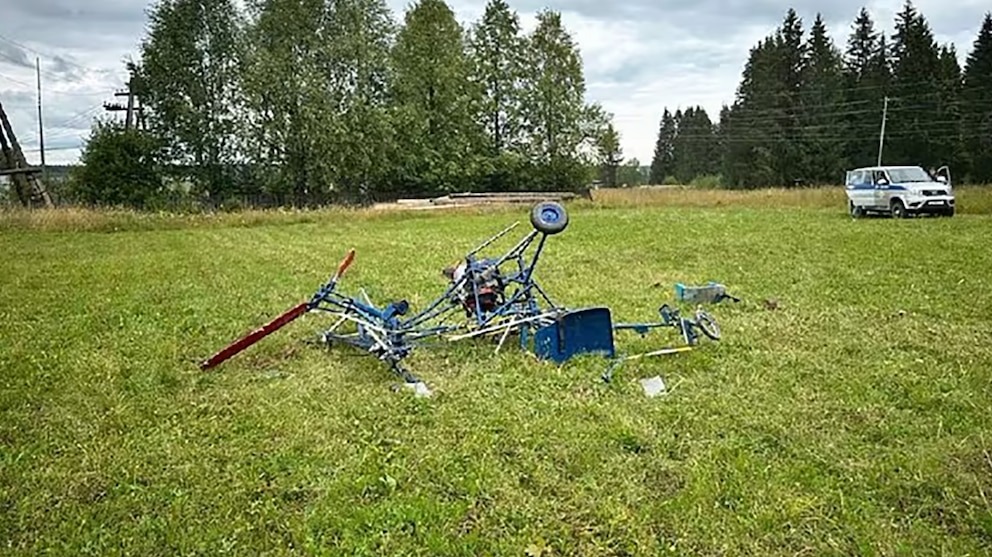Tenía 88 años, construyó un helicóptero casero y murió al intentar hacerlo despegar (VIDEO)