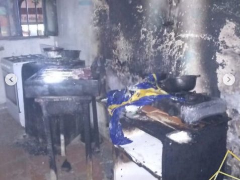 Bomberos de Caracas extinguen incendio que se originó por falla de una bombona de gas
