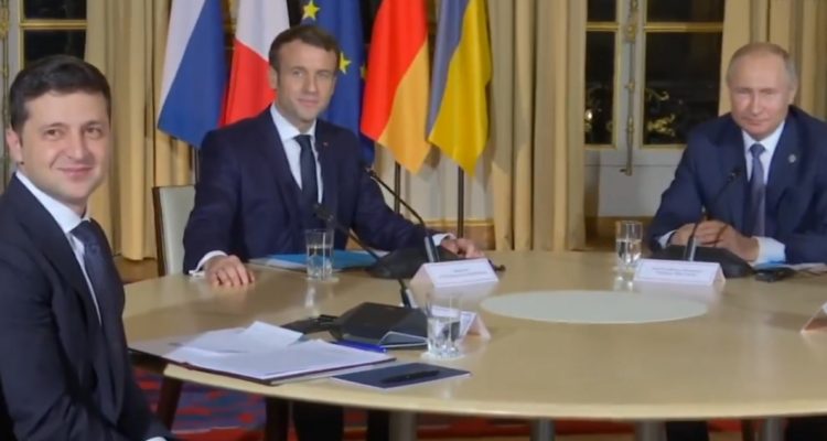 Ocurrió en 2019 en París: así fue la única vez que Putin y Zelenski se reunieron cara a cara