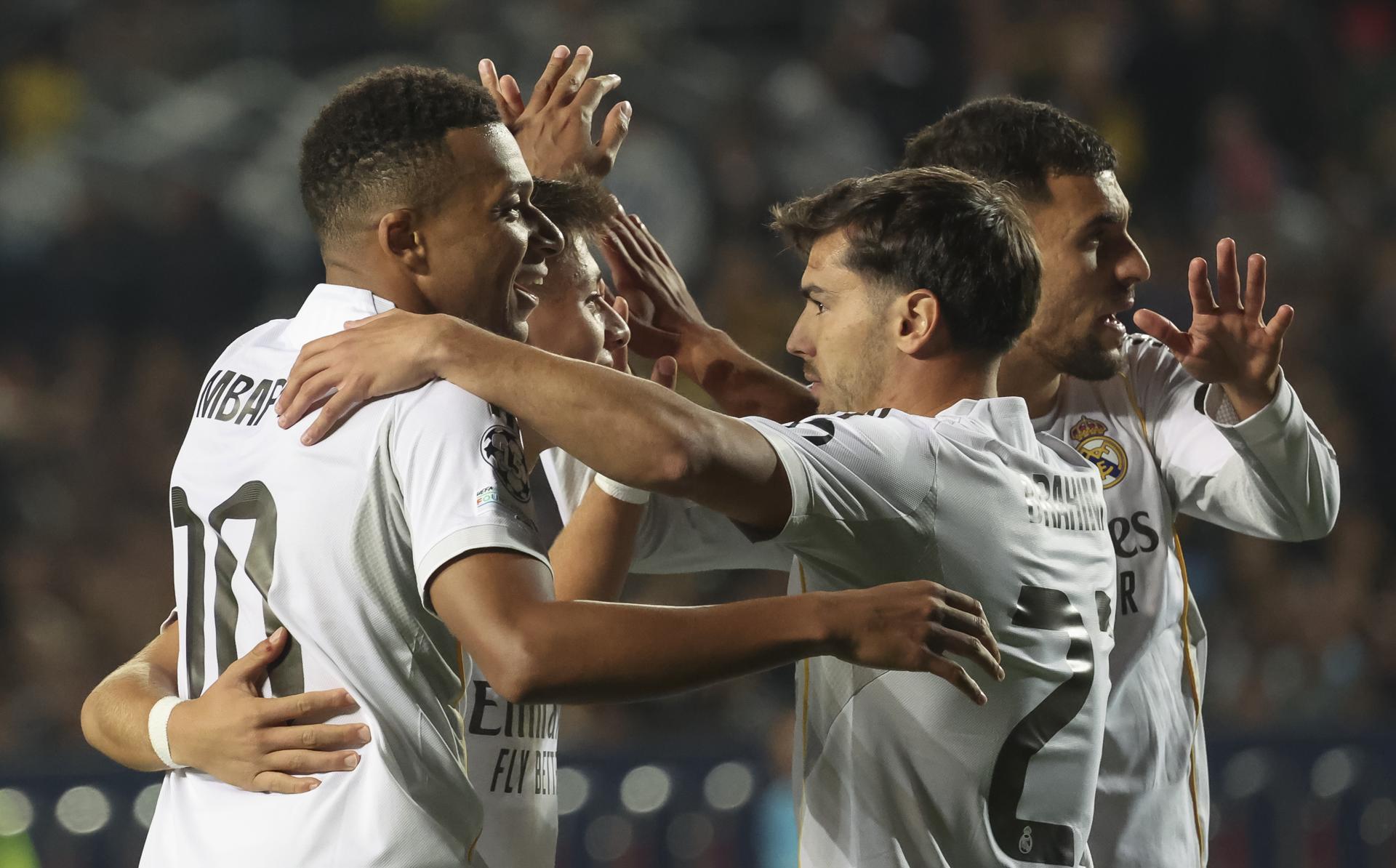 Real Madrid reaccionó en Champions con una goleada en Kazajistán