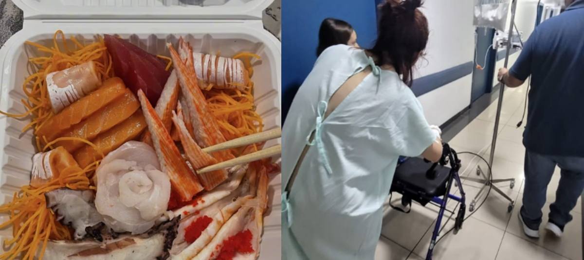 "Mi cara se derrite": comió sushi y adquirió una enfermedad mortal