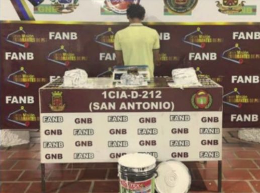 Capturaron en Táchira a un sujeto que transportaba marihuana en envases de pintura