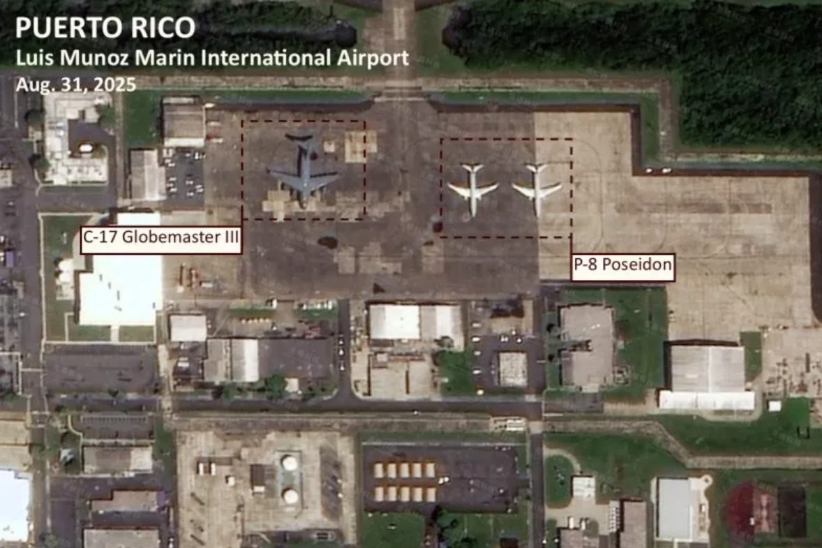 Más imágenes satelitales captan unidades militares de EEUU en el mar Caribe y Puerto Rico