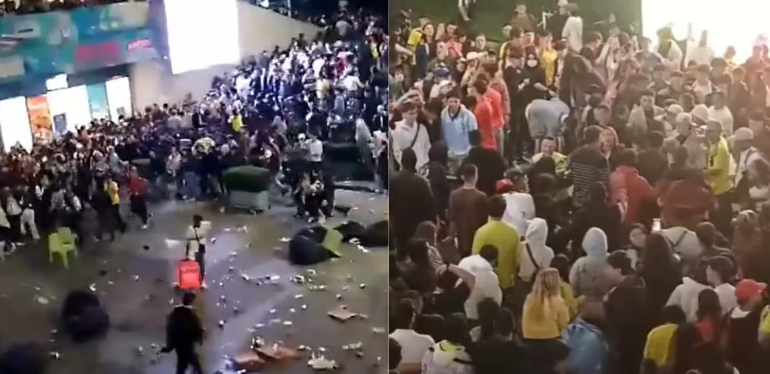 VIDEO: así fue la brutal riña en Bogotá entre hinchas de Colombia y Venezuela