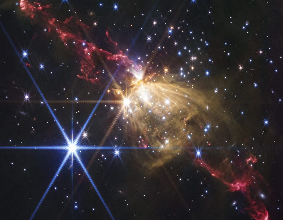 Descubrieron un inmenso chorro protoestelar en los confines de la Vía Láctea