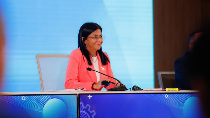 Delcy Rodríguez: EEUU promueve una intervención para convertir a Venezuela en un eslabón de sus negocios