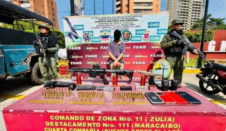 Cayó sujeto por presunto tráfico de armas y municiones en Zulia