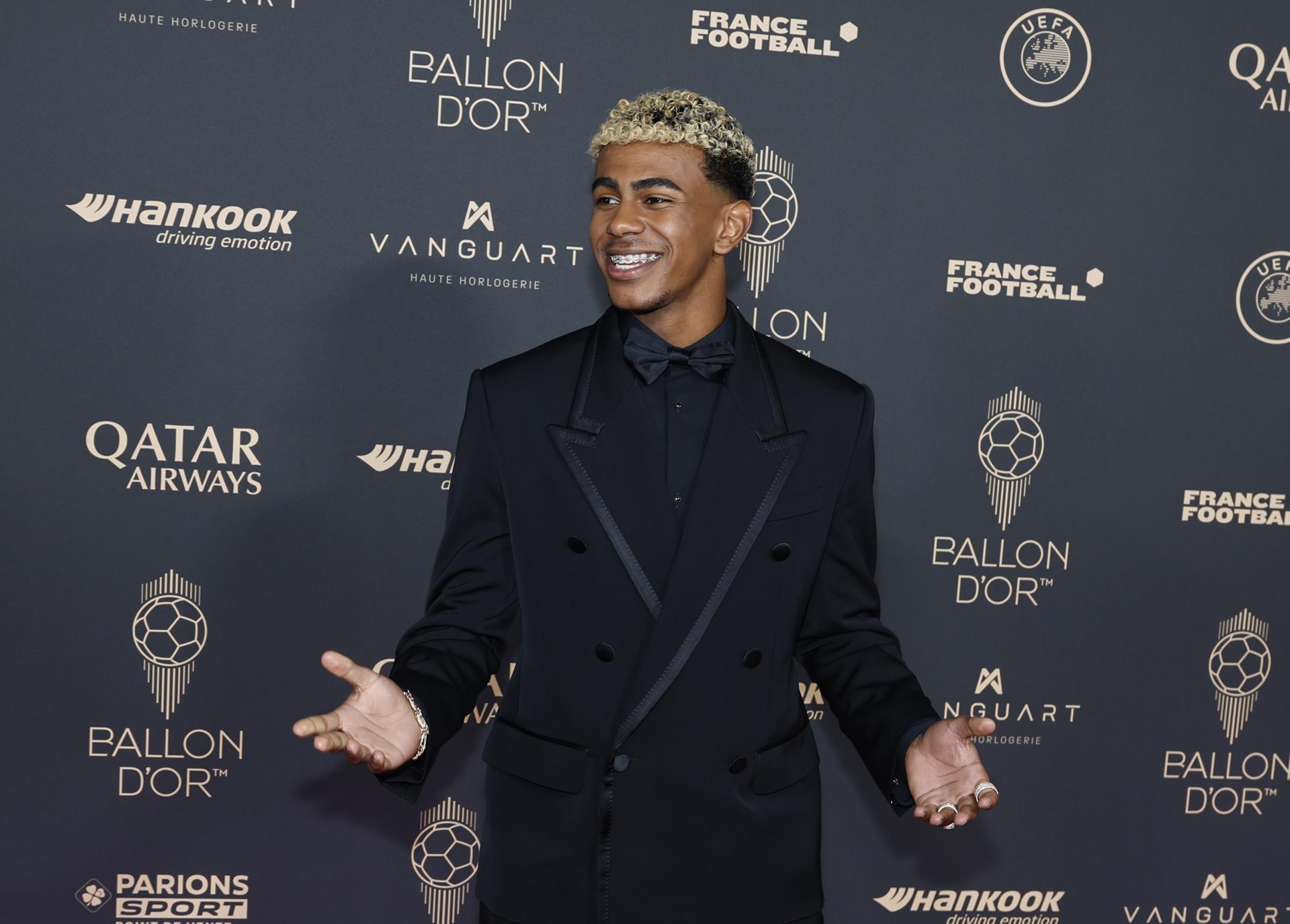 Gala del Balón de Oro: Lamine Yamal, se consagró como el mejor jugador joven por segundo año consecutivo
