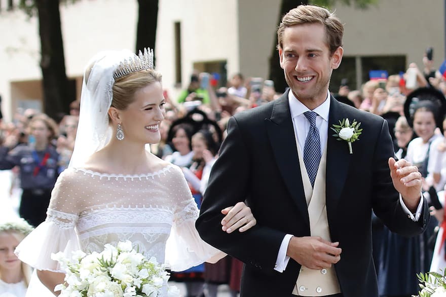 Diamantes, tradición y un guiño a Venezuela: así fue la boda de la princesa María Carolina en Liechtenstein