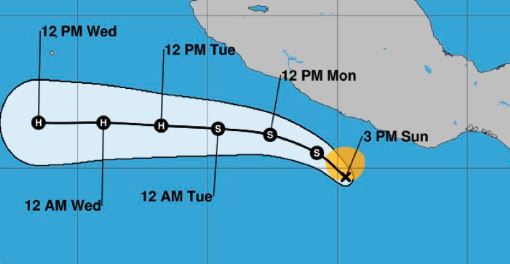 Tormenta tropical Narda se formó frente a las costas del Pacífico mexicano