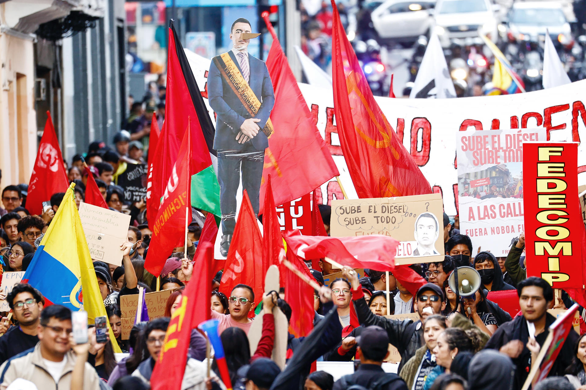 Convocaron a paro nacional en Ecuador por aumento en los precios del diesel