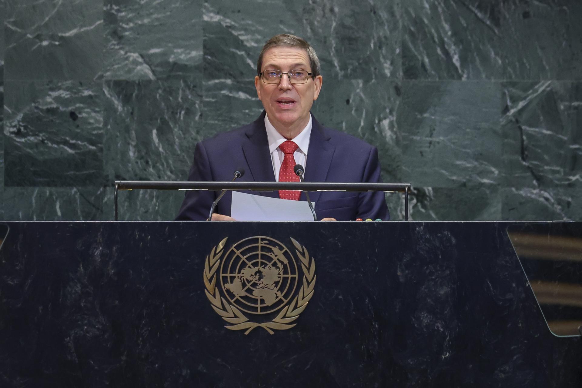 Régimen cubano denunció en la ONU que crisis que atraviesa la isla es producto del bloqueo