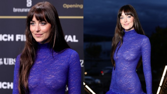 El sexy y transparente atuendo de Dakota Johnson que no dejó nada a la imaginación (FOTOS)