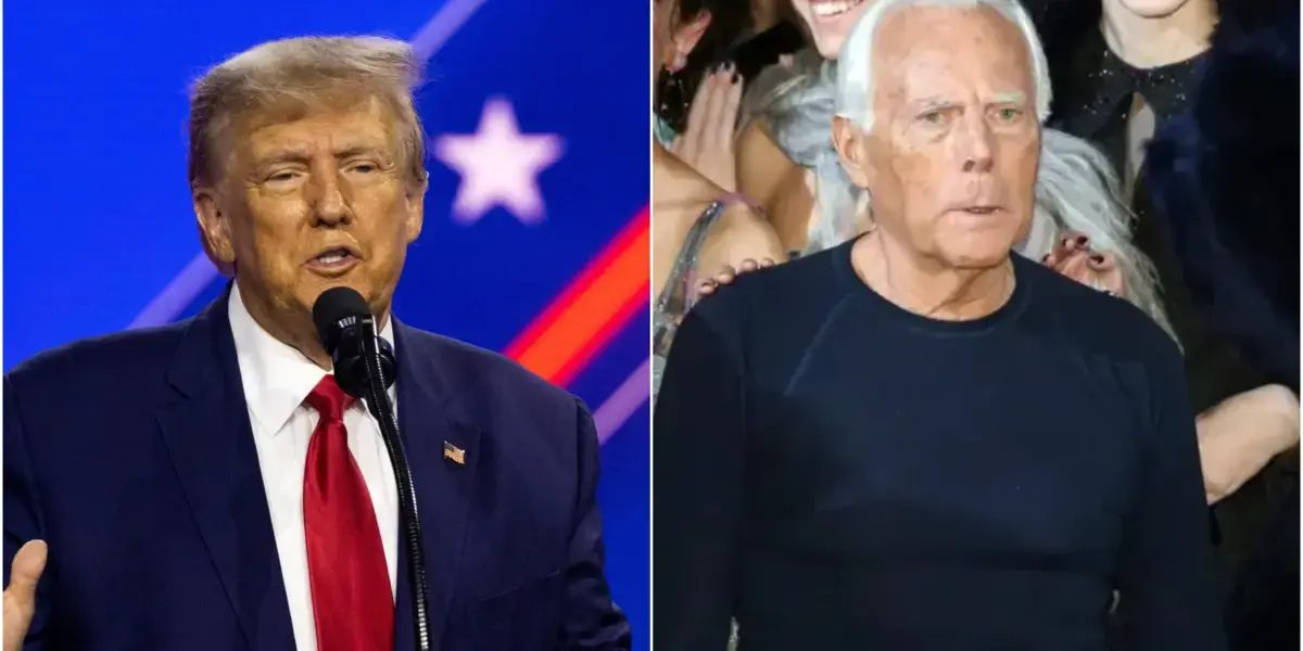 Giorgio Armani tenía una relación con Donald Trump que muy pocos se imaginaban