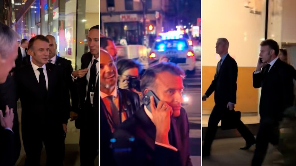 “Todo está bloqueado por ti”: el llamado de Macron a Trump desde una calle en Nueva York (VIDEO)