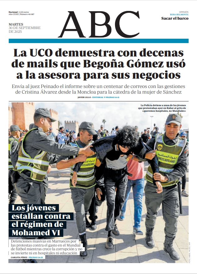 Portadas de la prensa internacional de este martes 30 de septiembre de 2025