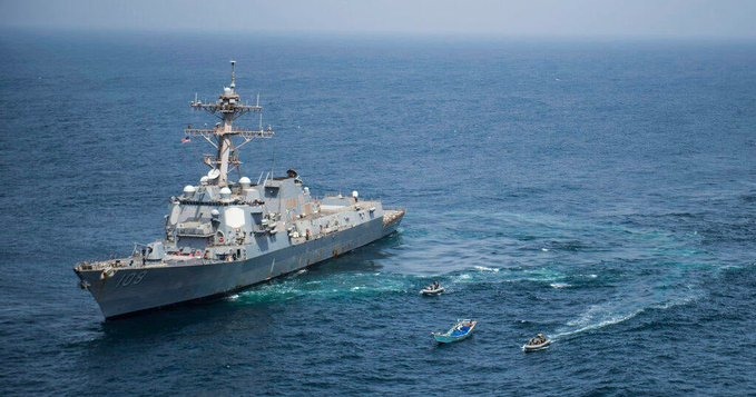 Caza del régimen chavista volvió a provocar a buque de guerra de EEUU