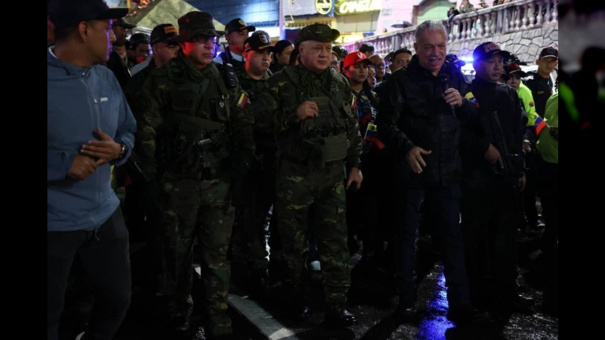 Diosdado Cabello Rallies Security Forces Amid Rain in Caracas and Miranda