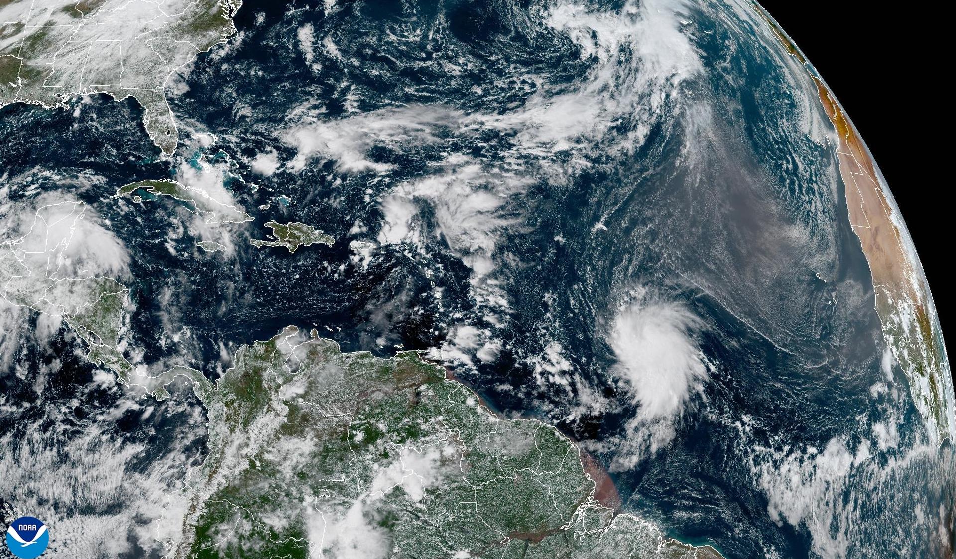 Tormenta Jerry crece en el Atlántico con el pronóstico de convertirse en huracán este fin de semana