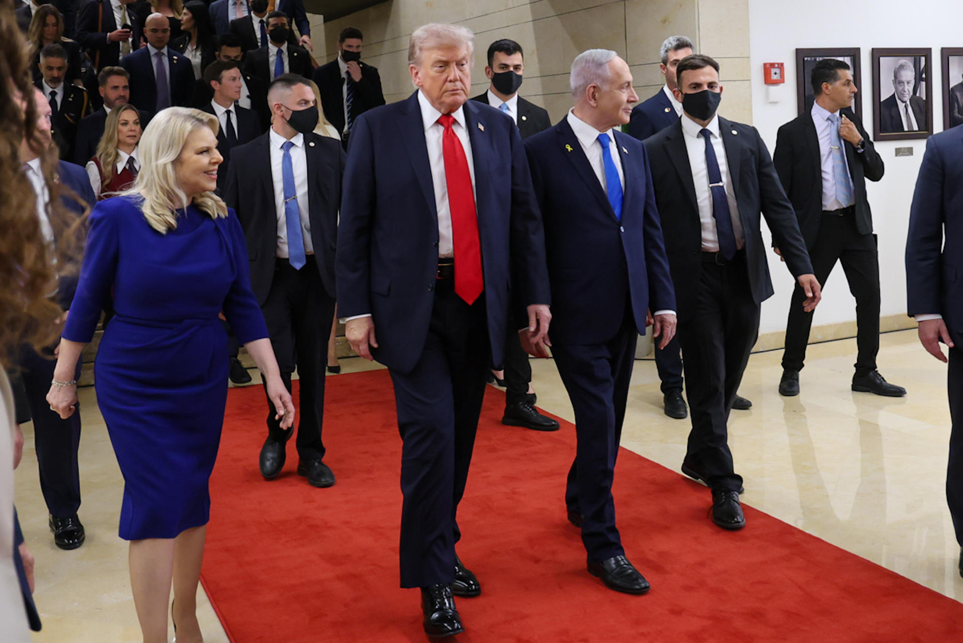 Trump se reunió con los familiares de los rehenes israelíes