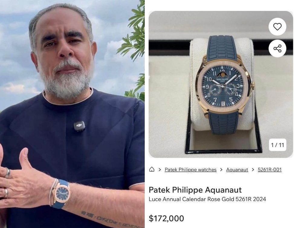 "¿Cuántos relojes chimbos tiene?", las lujosas prendas de Armando Benedetti encienden las redes