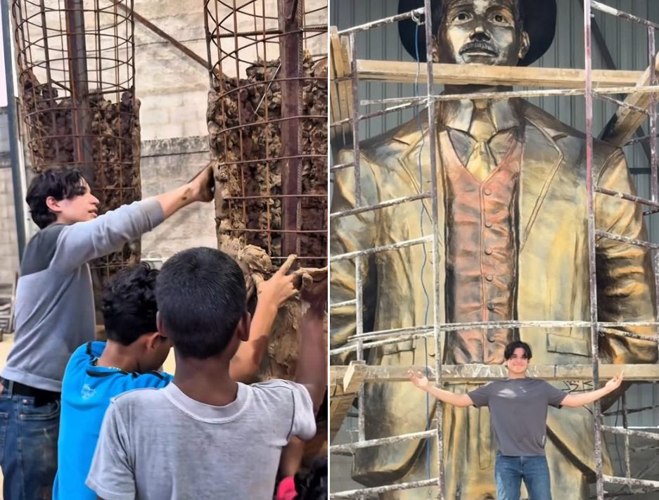 Talentoso joven venezolano inauguró la estatua de José Gregorio Hernández más grande del mundo
