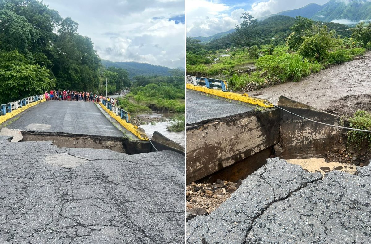 Paso de la onda tropical 48 dejó graves daños en casas, puentes y alcantarillas de Venezuela