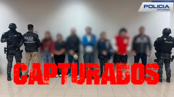 Policía de Ecuador arrestó a 10 personas en marco de una investigación por trata de personas (VIDEO)