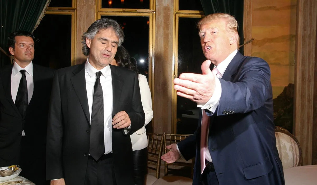VIDEO: Andrea Bocelli le canta a Donald Trump en su despacho en la Casa Blanca