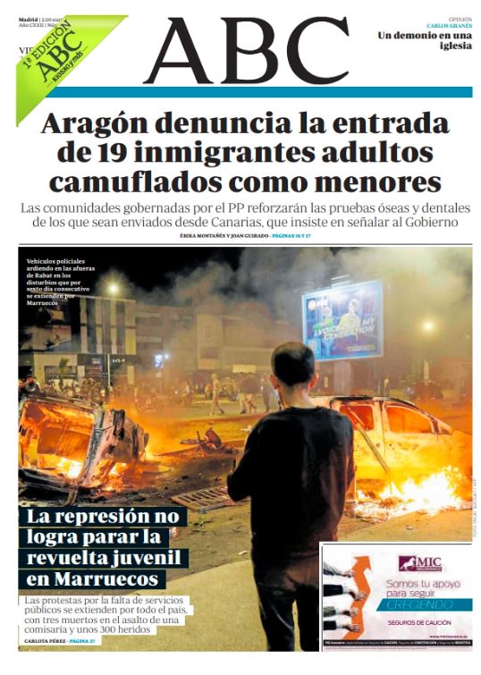 Portadas de la prensa internacional de este viernes 3 de octubre de 2025
