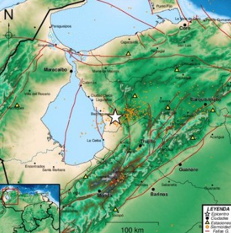 Un sismo de magnitud 4,1 al sureste de Bachaquero