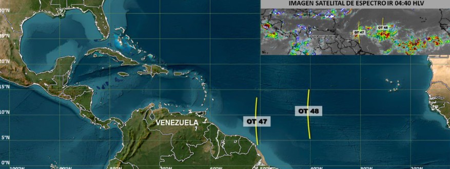 Dos potentes ondas tropicales avanzan hacia el mar Caribe