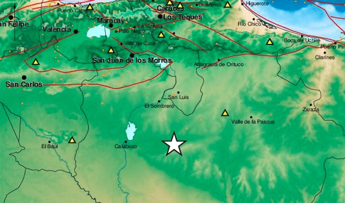 Minor Earthquake Shakes Caracas, Miranda, and Aragua, Centered in Guárico