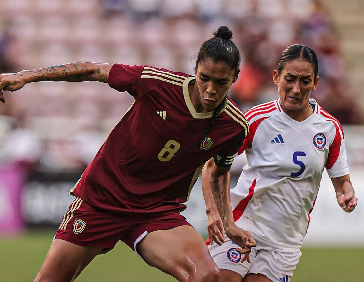 Vinotinto femenina se estrelló con el muro defensivo de Chile en su estreno en la Conmebol Liga de Naciones