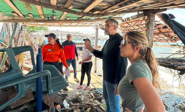 Mar de fondo golpeó a zonas costeras de Anzoátegui y dejó daños en viviendas (VIDEO)